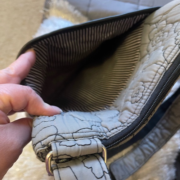 thirty-one Gray Structured Floral Bag - Picture 3 of 5